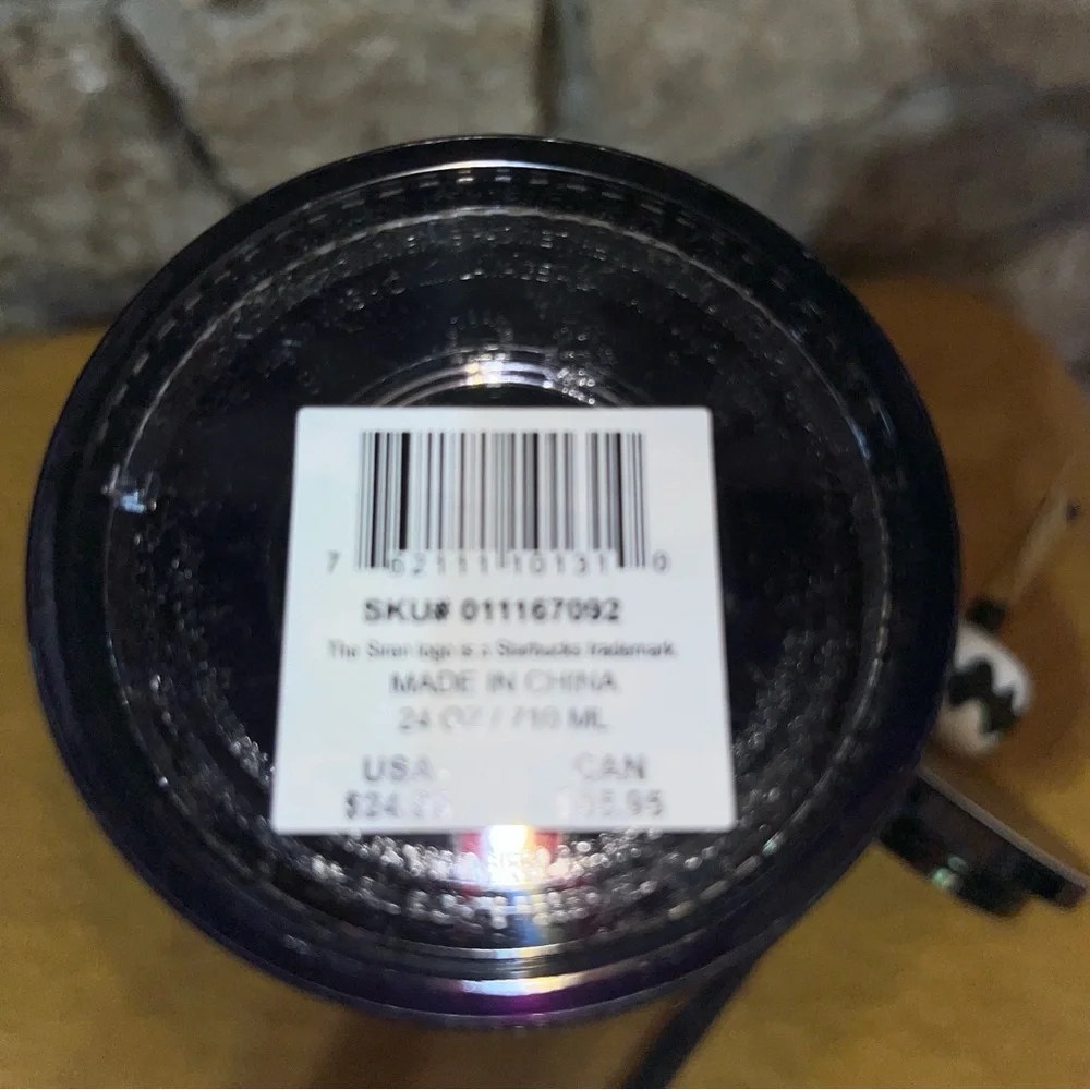 NWT Starbucks Shade Akanbi Berber Diamond Cold Cup 24oz 710ML LTD Edition